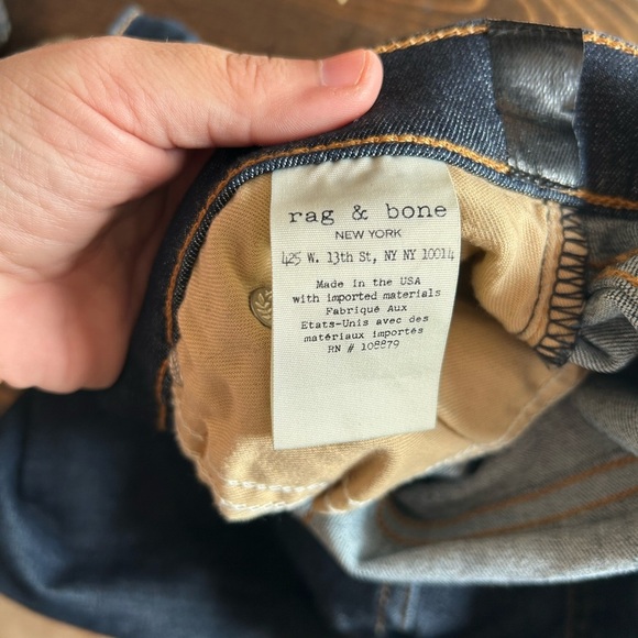 rag & bone Mad River Tuxedo Skinny Ankle Jeans - Picture 2 of 9